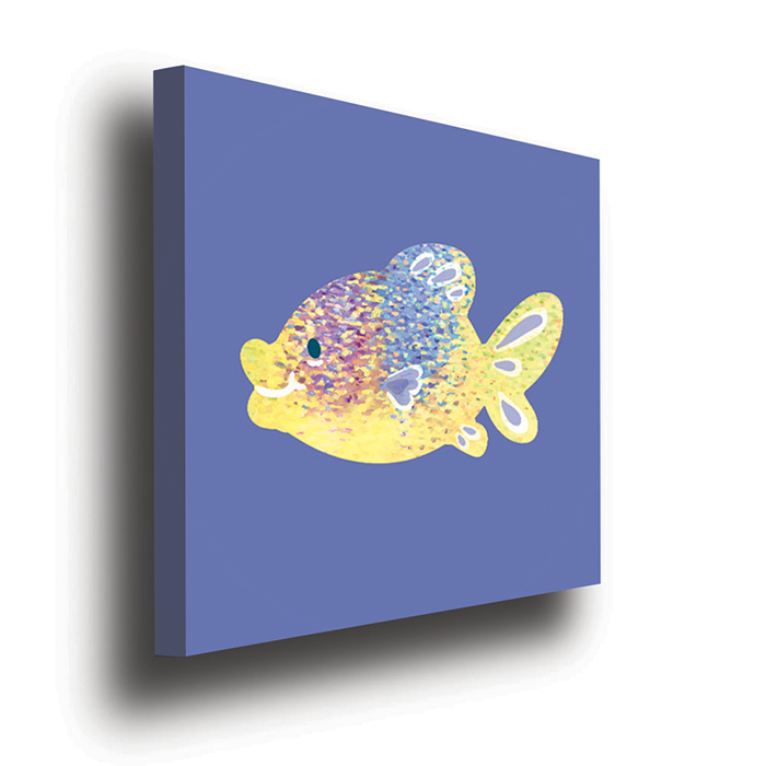 Stipple Fish (Square Print) - Wall Art by Modern Prints