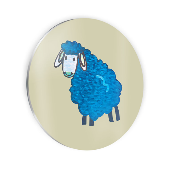 Stipple Sheep (Circle Print) – Wall Art by Modern Prints - Modern Prints