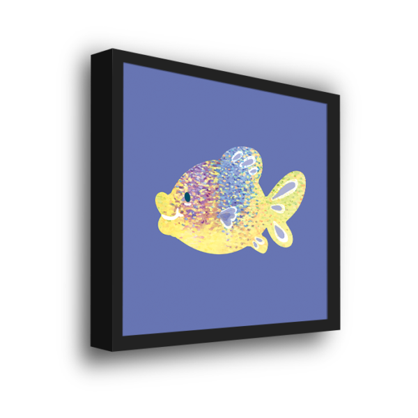 Stipple Fish (Square Print) - Wall Art by Modern Prints