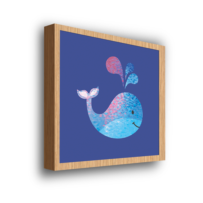 Stipple Whale (Square Print) – Modern Prints