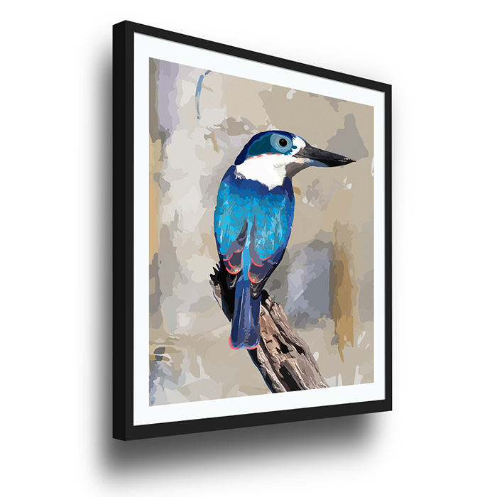 Shop wall art prints online - Collared Kingfisher | Modern Prints